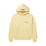 Essentials Reflective Print Zip-up Oversized Hoodie Cream