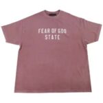 Camiseta Fear of God Essentials Rosa