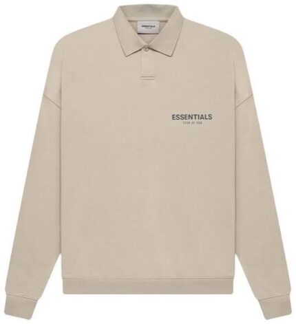 Fear of God ESSENTIALS Long Sweatshirt Sleeve Polo